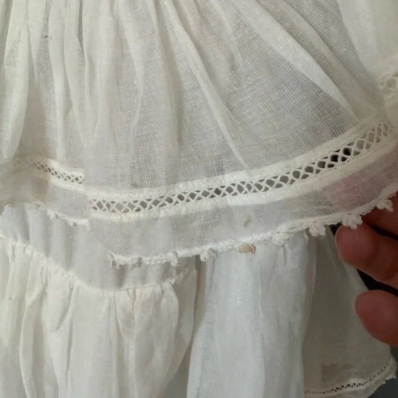 Innika Choo organdy square neckline mini dress size 3 - Picture 3 of 8